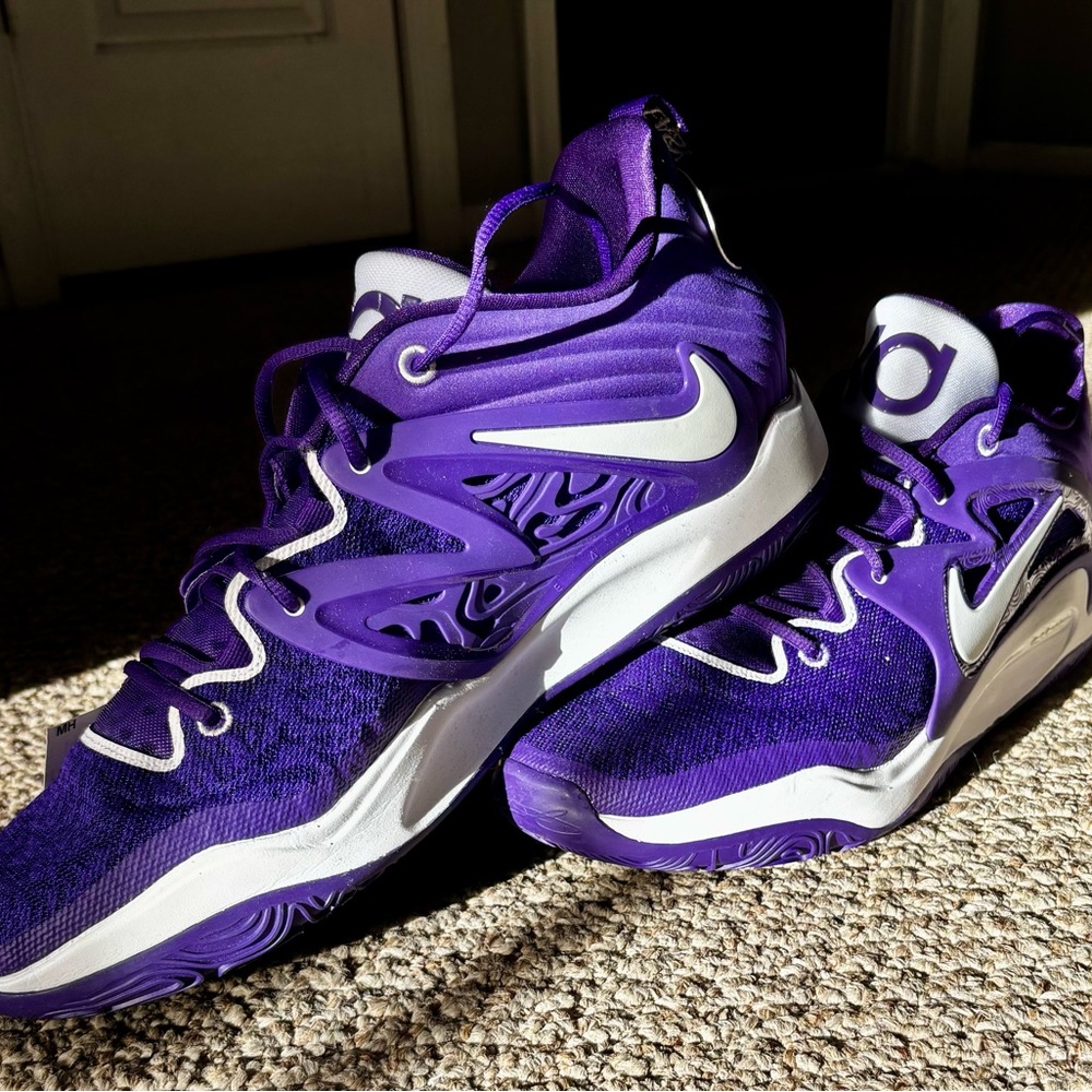 NIKE KD15 KD 15 TB PROMO "KEVIN DURANT" COURT PURPLE-WHITE size 18. NWOT. Rare